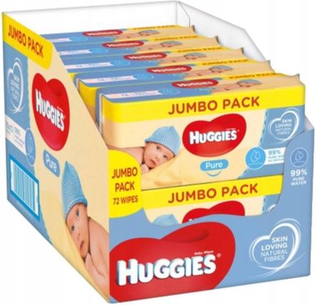 Huggies Pure Chusteczki Jumbo Pack 10X72Szt.