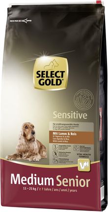 Select Gold Sensitive Senior Medium Jagnięcina I Ryż 12Kg