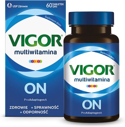 Vigor On zestaw witamin i minerałów z ashwagandhą 60 tabletek