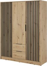 Zdjęcie Piaski Szafa Nelly 3D Dąb Artisan Lamela Czarna 100342216 - Piechowice