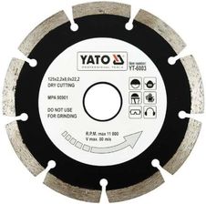 Zdjęcie Yato TARCzA DIAMENTOWA 'SEGMENT' HS 125MM (YT-6003) - Sokółka
