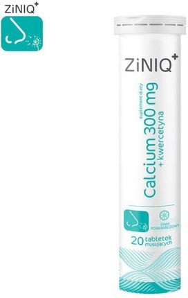 Ziniq Calcium 300 Mg + Kwercetyna, 20tabl. Musujących