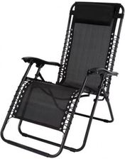 Zdjęcie Leżak Ogrodowy Regulowany 118X33X5Cm Czarny - Kraków