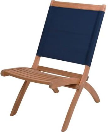 Krzesło Ogrodowe Drewniane 70X54X95Cm Granatowe Progarden