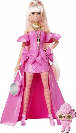 Barbie Extra Fancy Pink + piesek pudelek HHN12