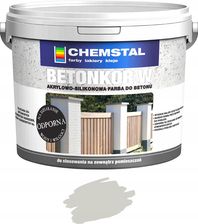 Farba Chemstal Betonkor W Farba Do  Ogrodzeń Szary Jasny 10l