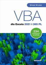 Zdjęcie VBA dla Excela 2021 i 365 PL. 234 praktyczne przykłady - Sulęcin