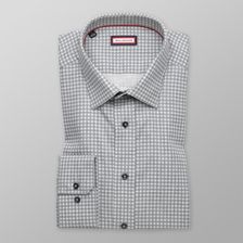 Zdjęcie Biała taliowana koszula w kratkę - Sopot