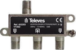 Televes Rozgałęźnik Antenowy Rtv 3-Drożny F3D (453203) - Akcesoria do sprzętu naziemnego