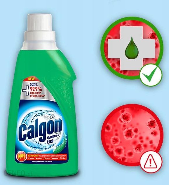 Calgon Hygiene Plus Żel Odkamieniacz Pralki 2x750 9779330247 