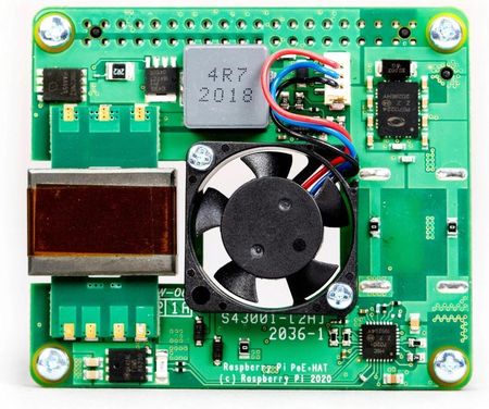 Raspberry Pi PoE+ Hat - zasilanie przez Ethernet (BD)