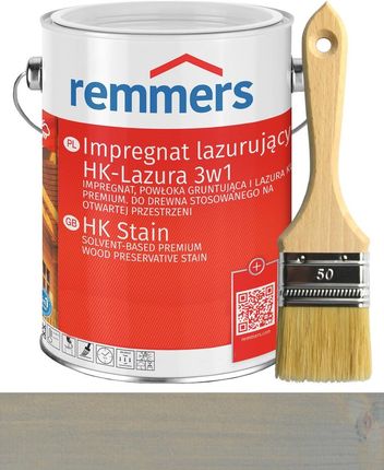 Remmers Hk-Lasur Impregnat Drewna Szary Wodny 5l