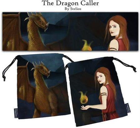 Drawlab Entertainment Woreczek na kości Legendary Dice Bag The Dragon Caller
