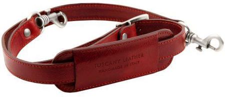 Tuscany Leather TL Voyager - regulowany pasek na ramię do torby , kolor czerwony TL141929
