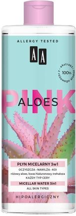 Aloes Pink Płyn Micelarny 3W1 400Ml