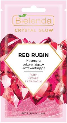 Crystal Glow Red Rubin Maseczka Odżywiająco-Rozświetlająca 8G