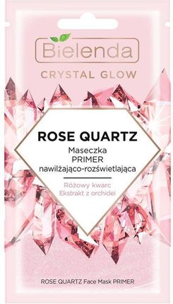 Bielenda Crystal Glow Rose Quartz Maseczka Primer Nawilżająco-Rozświetlająca 8G