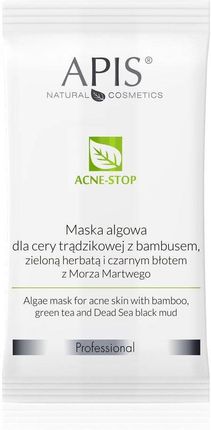 Acne-Stop Maska Algowa Dla Cery Trądzikowej Z Bambusem Zieloną Herbatą I Czarnym Błotem Z Morza Martwego 20G