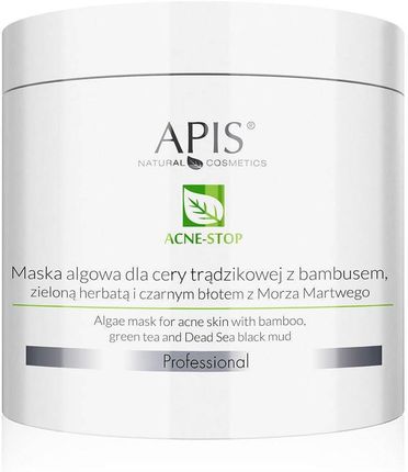 Acne-Stop Maska Algowa Dla Cery Trądzikowej Z Bambusem Zieloną Herbatą I Czarnym Błotem Z Morza Martwego 200G