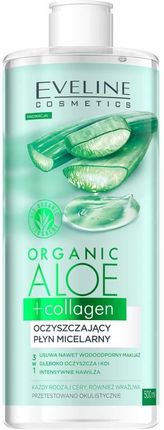 Organic Aloe + Collagen Oczyszczający Płyn Micelarny 3W1 500Ml