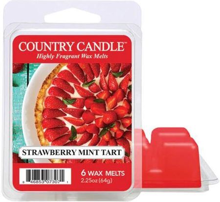 Country Candle Wosk Zapachowy Strawberry Mint Tart Wax Melt 754093