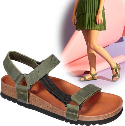 Sandały zdrowotne Scholl Heaven : Kolor heaven - Oliwkowy, Rozmiar_SCHOLL - 37 -5% za zapis do newslettera!