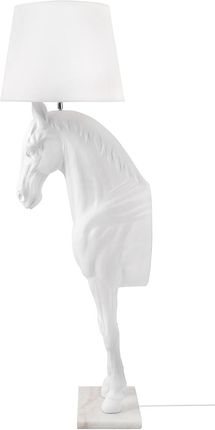 King Home Lampa podłogowa KOŃ HORSE STAND M biała - włókno szklane (KINGBATH_JB001LWHITE)