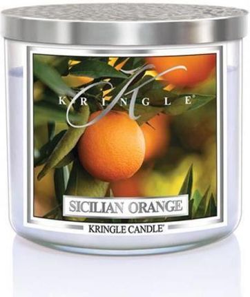 Kringle Candle Tumbler Świeca Zapachowa Z Trzema Knotami Sicilian Orange 411G 78580