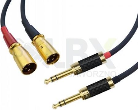 Kabel Przewód 2X 6,3 Jack Stereo - 2X Xlr (M) Klotz 1,5M