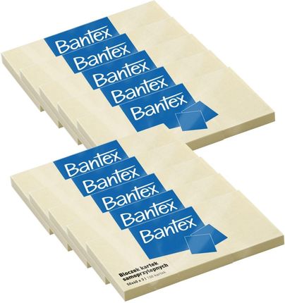 Bantex Notes Samoprzylepny 50X40 (30X100K) Żółte