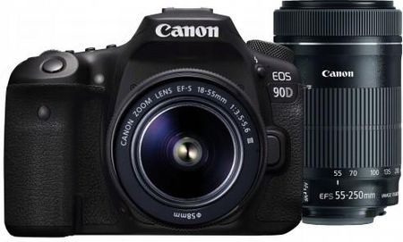 Canon EOS 90D + 18-55mm III + 55-250mm IS STM