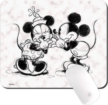 Podkładka pod mysz Mickey i Minnie 010 Disney Biały