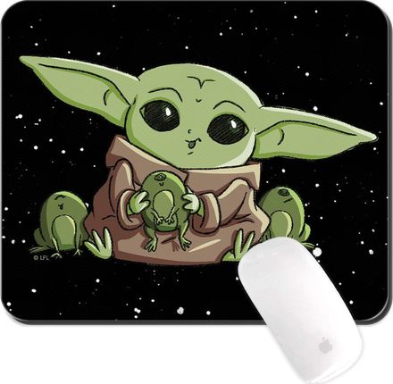 Podkładka pod mysz Baby Yoda 014 Star Wars Czarny