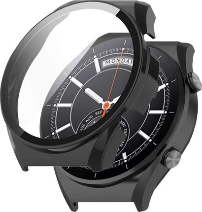 Alogy Etui silikonowe na zegarek z folią ochronną do Huawei Watch GT 3 42mm Czarne uniwersalny