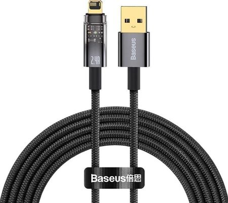 Baseus Kabel USB do Lightning Explorer 2.4A 2m Czarny