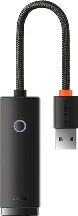 Adapter sieciowy Baseus Lite Series USB do RJ45, 100Mbps (czarny) (WKQX000001)