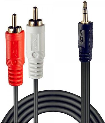 Lindy kabel audio 2xrca/3.5mm m/m 2m/35681 (27134)