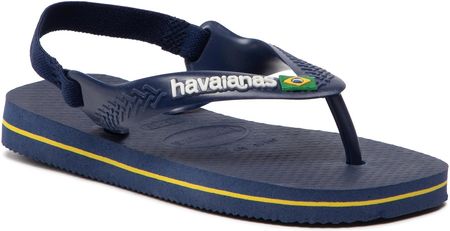 Sandały HAVAIANAS - Brasil Logo 41405773587 Marine/Yellow Cit