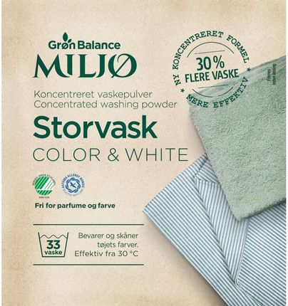 Gron Balance Proszek do prania białych i kolorowych ubrań 1.8 kg