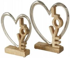 Zdjęcie Boltze Dekoracja Serce Stojące Z Napisem Love 26 Cm 8414 - Chęciny