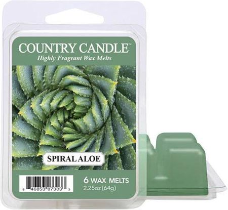 Country Candle Wosk Zapachowy Spiral Aloe Wax Melt 64 G 7540891937980