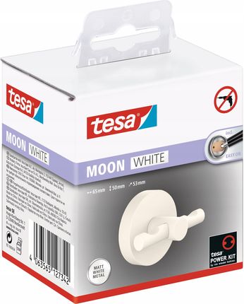 Tesa Moon Wieszak łazienkowy na szlafrok bez wiercenia biały (40574)