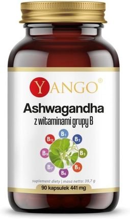 Ashwagandha z witaminami grupy B 90 kapsułek Yango