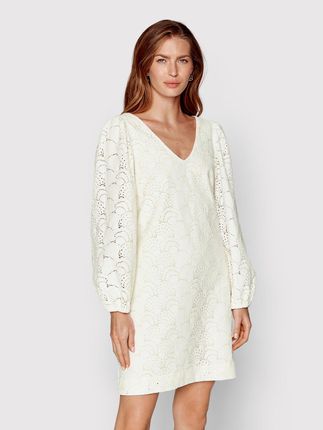 Samsøe Samsøe Sukienka letnia Anain F22200158 Biały Regular Fit