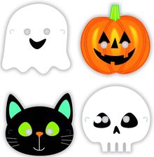 Zdjęcie Amscan Maski Papierowe Na Halloween 8szt. - Przedbórz