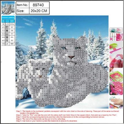 Panta Plast Mozaika Diamentowa 5D Kit 20X20cm Panthera 89740