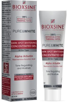 Bioxsine Pure & White Skoncentrowany Żel Wybielający Przebarwienia Skóry 30Ml 