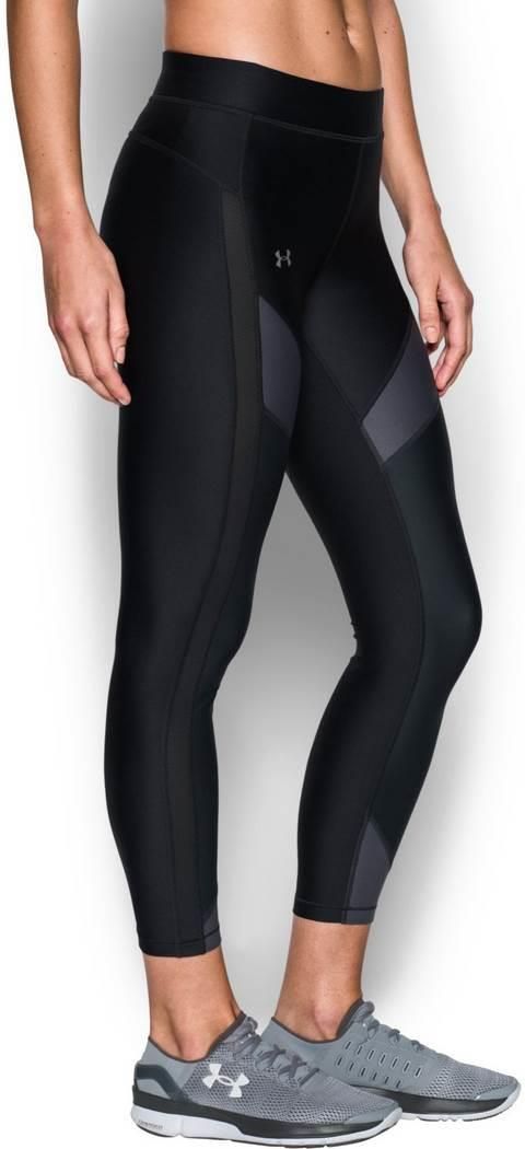 Legginsy damskie High-Rise Ankle Crop Under Armour - szary melanż