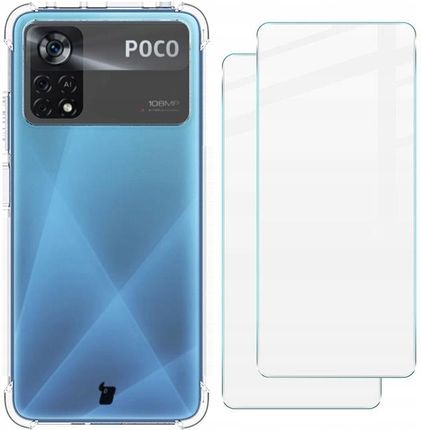 Etui + 2x szkło do Xiaomi Poco X4 Pro 5G, Bizon (ba6f5810-6513-4219-b25c-f96db302bb63)