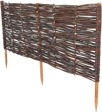 WIKLINOWY PŁOTEK PARAWAN OBRZEŻE PALISADA DO OGRODU 100x40 CM